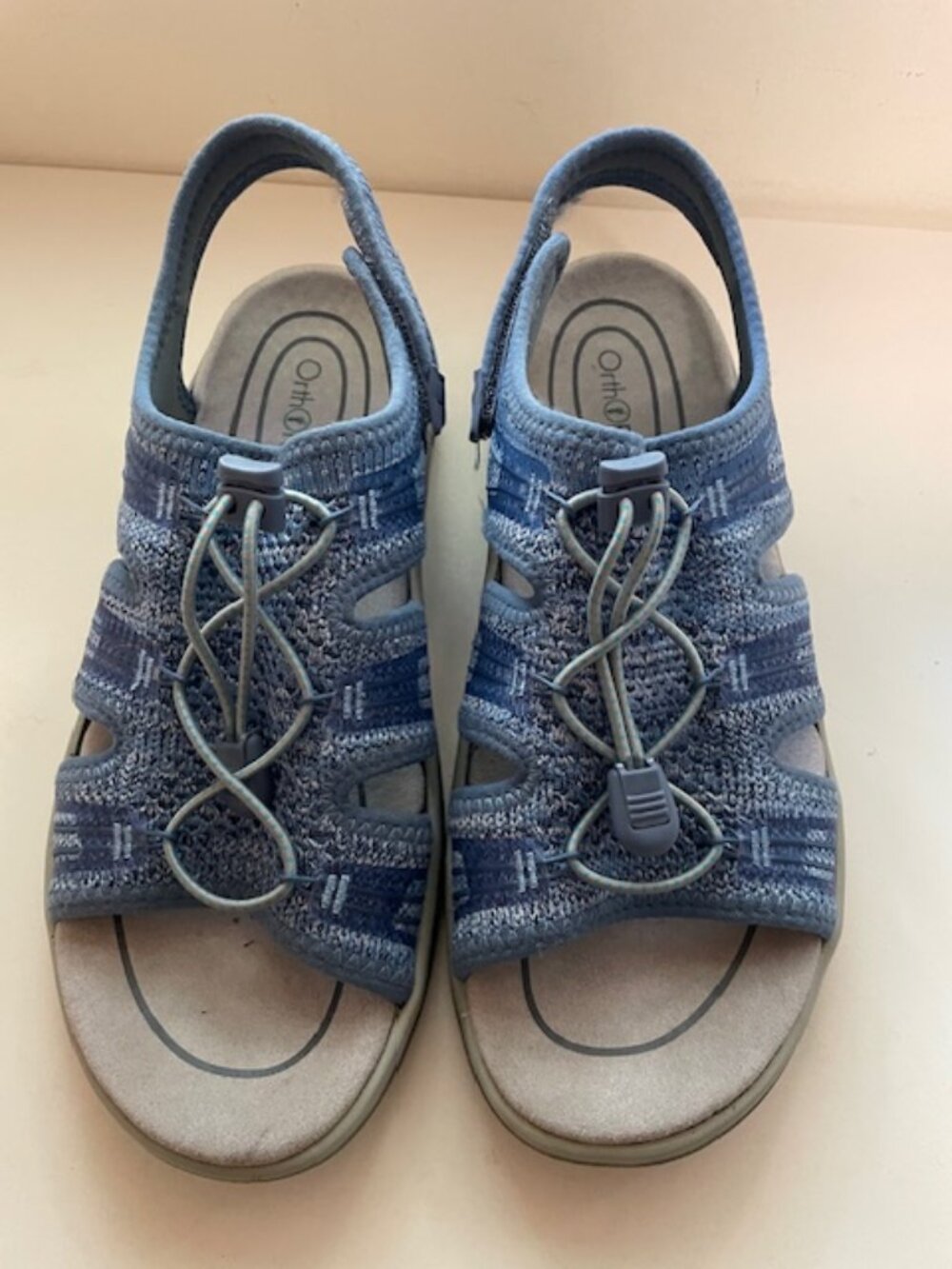 Orthofeet Womens Blue Maui Sandals 8W Excellent